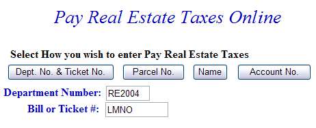 generic real estate bill example