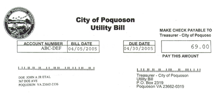 poquoson utility bill pay